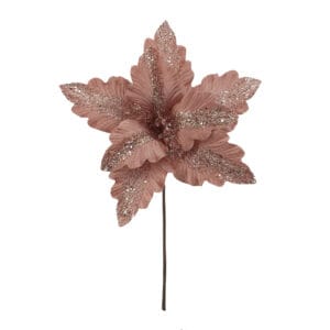 Flor mediana de pana navideña